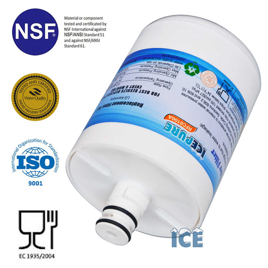 Filtre frigo americain ICEPURE RWF1100 A0550EC